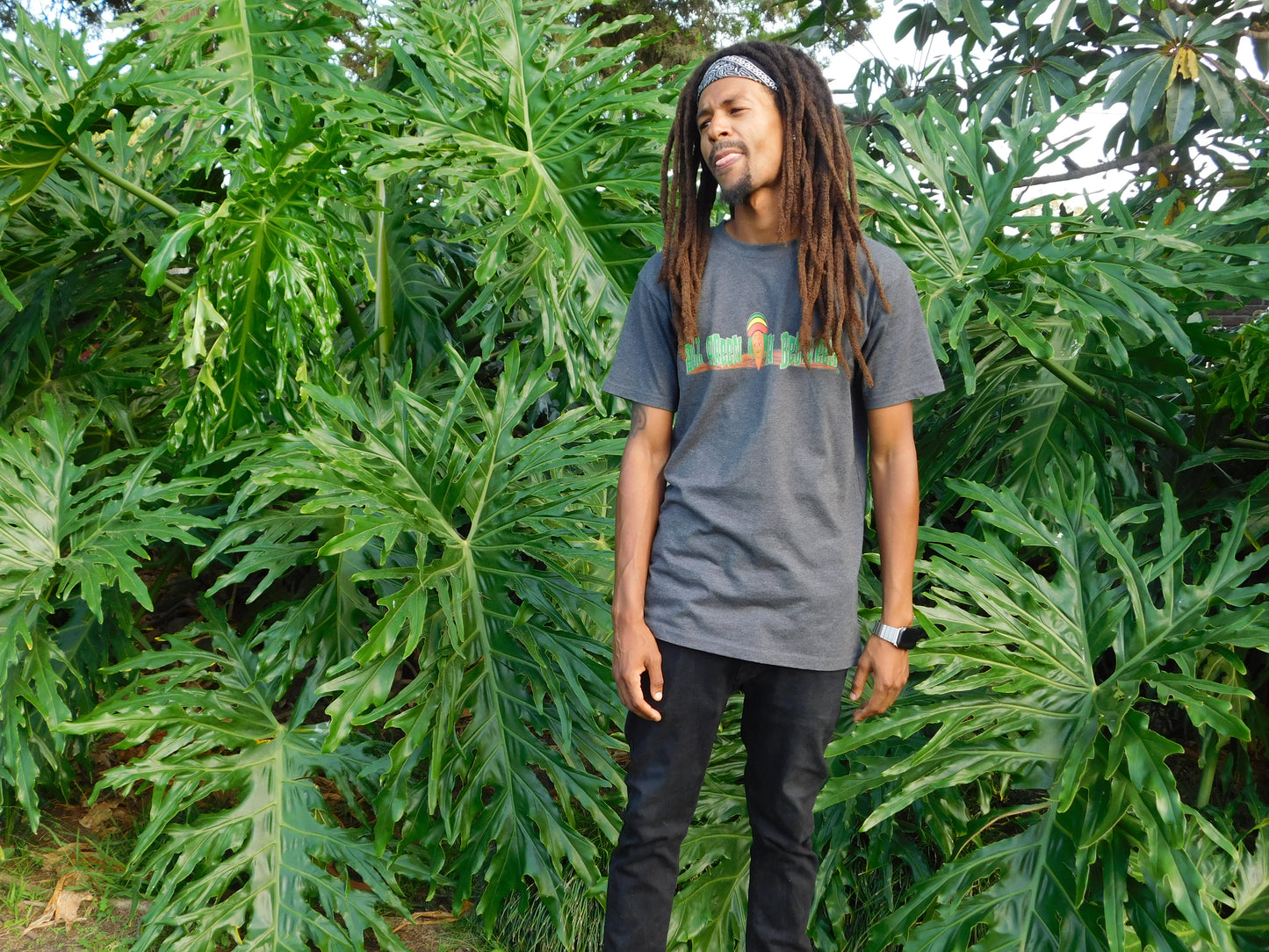 PoeticRhythm Men’s premium "All Green In Between ll" tee