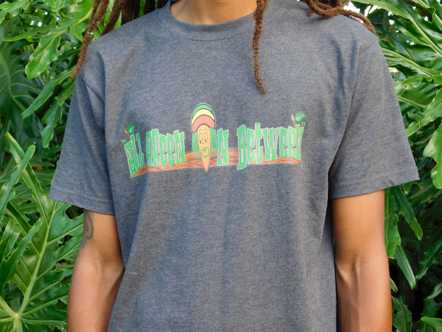 PoeticRhythm Men’s premium "All Green In Between ll" tee