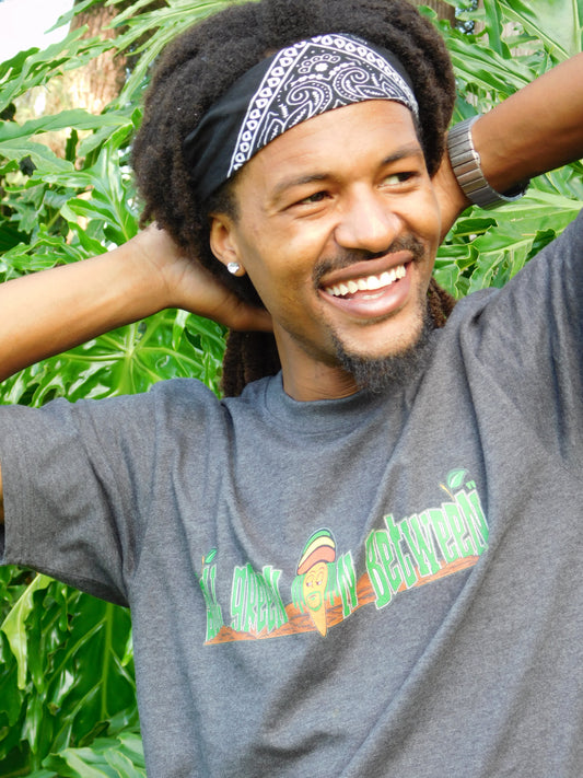 PoeticRhythm Men’s premium "All Green In Between ll" tee